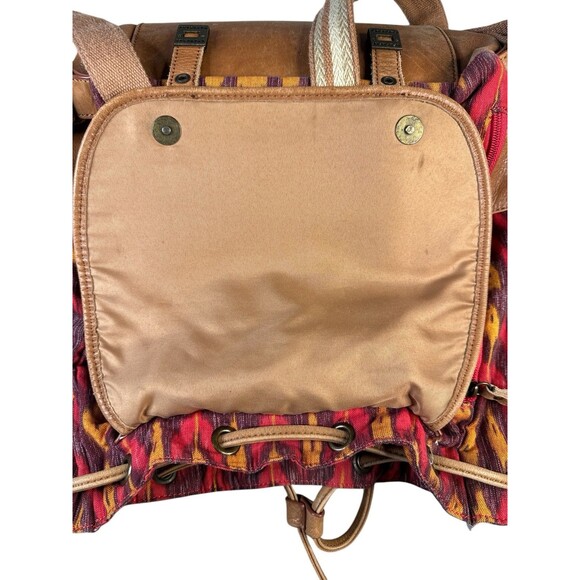 The Sak Backpack Womens Large Boho Woven Southwest Faux Leather Bag Western - Picture 10 of 12